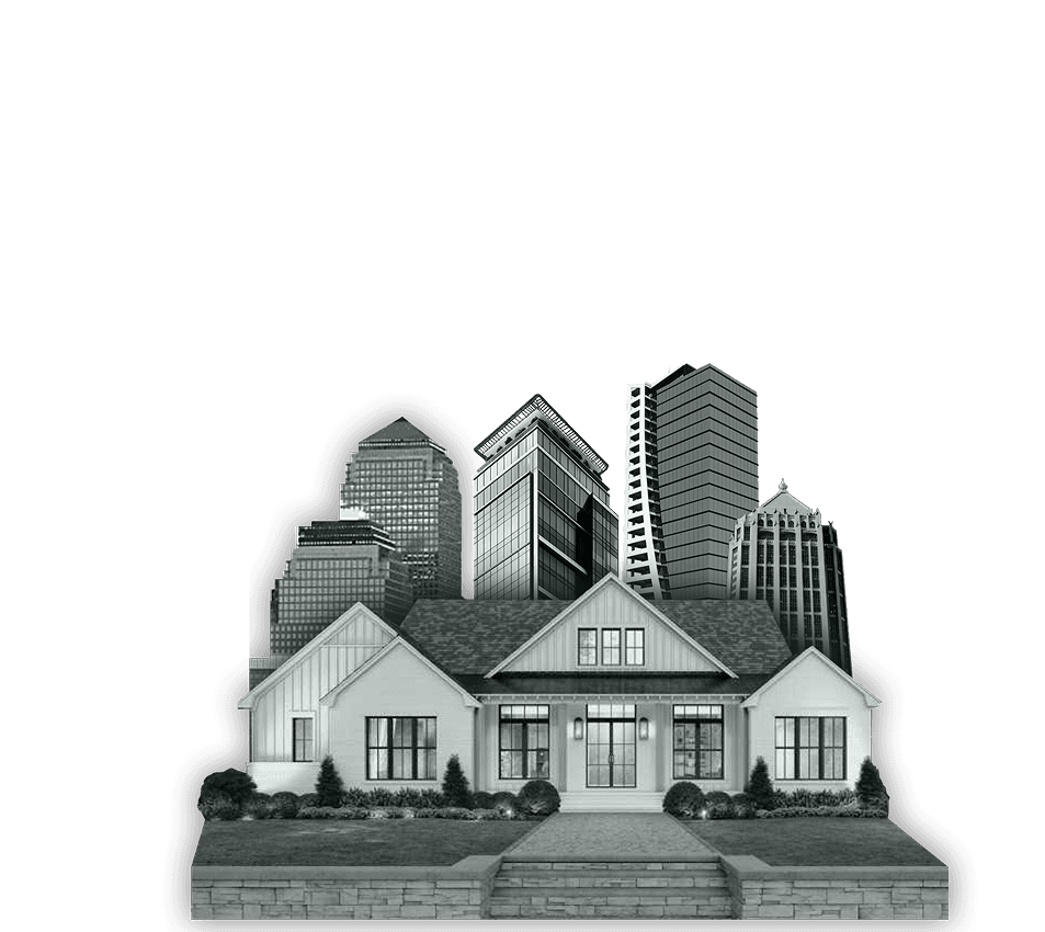 Modern skyscrapers